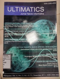 Image of Ultimatics : Jurnal Teknik Informatika Vol. 5 No. 2, Desember 2013