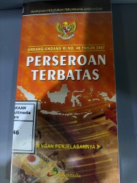 Image of Undang-Undang RI No. 40 Tahun 2007 Perseroan Terbatas