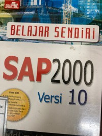 Image of belajar sendiri SAP 2000 versi 10