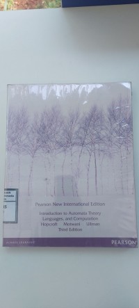 Image of Introduction to automata theory, languages, and computation. Third international edition