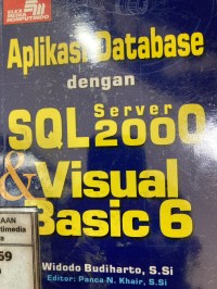 Image of Aplikasi database dengan SQL server 2000 dan Visual basic 6