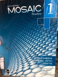 Image of Mosaic 1 : reading : teacher's manual with tests. Sixth Edition