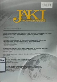 Image of Jurnal Akuntansi dan Keuangan Indonesia Vol. 10 No. 1, Juni 2013