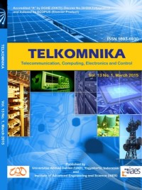 Image of Telkomnika : telecommunication, computing, electronics and control Vol. 10 No. 3, September 2012
