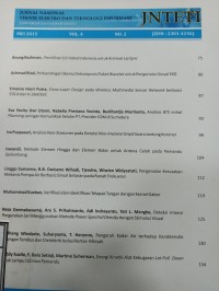 Image of Jurnal nasional teknik elektro dan teknologi informasi JNTETI Vol.4 No.2, Mei 2015