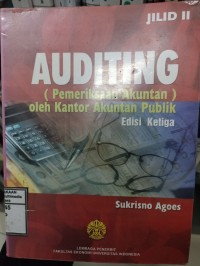 Image of Auditing (Pemeriksaan Akuntan) oleh kantor akuntan publik : Jilid II