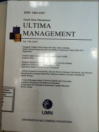 Image of Ultima management : jurnal ilmu manajemen Vol. 7 No. 1, Juni 2015
