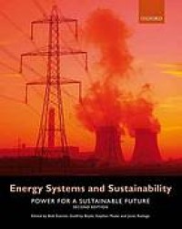 Image of Energy systems and sustainability : power for a sustainable future