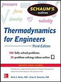 Image of Schaum's outline of thermodynamics for engineers. Third Edition