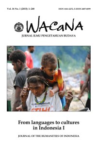 Image of Wacana : Jurnal Ilmu Pengetahuan Budaya Vol. 16 No. 1, 2015