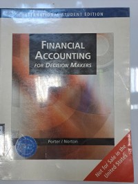 Image of Financial accounting for decision makers. International Student Edition