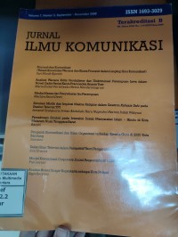 Image of Jurnal Ilmu Komunikasi Vol. 7 No. 3 September - Desember 2009