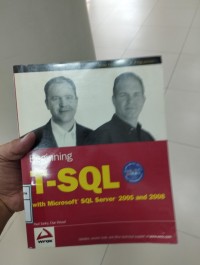 Image of Beginning T-SQL with Microsoft SQL Server 2005 and 2008