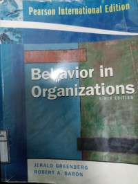 Image of Behavior in organizations. Ninth Edition