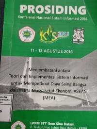 Image of Prosiding konferensi nasional sistem informasi 2016