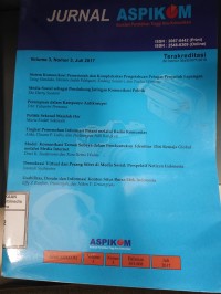 Image of Jurnal Asosiasi Pendidikan Tinggi Ilmu Komunikasi (ASPIKOM) Vol. 3 No. 3, Juli 2017