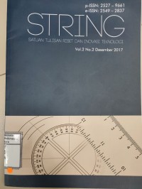 Image of STRING : Satuan Tulisan Riset dan Inovasi Teknologi Vol. 2 No. 2 Desember 2017