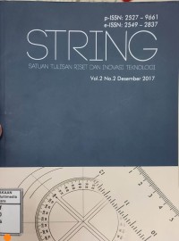 Image of STRING : Satuan Tulisan Riset dan Inovasi Teknologi Vol. 2 No. 3 April 2018