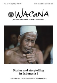 Image of Wacana : Jurnal ilmu pengetahuan budaya Vol. 17 no. 2, 2016