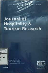 Image of Journal of hospitality and tourism research Volume 42, No. 3 Maret 2018