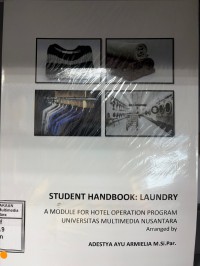 Image of Student Handbook Laundry : A module for hotel operation program universitas multimedia nusantara
