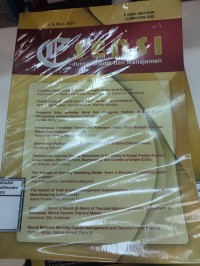 Image of SENSI Jurnal Bisnis dan Manajemen Vol.8 No.1 2018