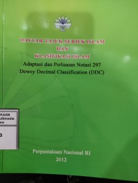 Image of Daftar Tajuk Subjek Islam Dan Klasifikasi Islam