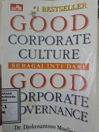 Image of Good Corporate Culture sebagai inti dari Good Corporate Governance