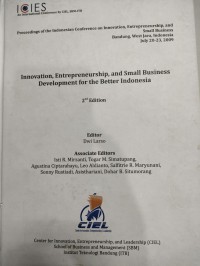 Image of ICIES (Proceedings of the Indonesian Conference on Innovation, Entrepreneurship, and small business