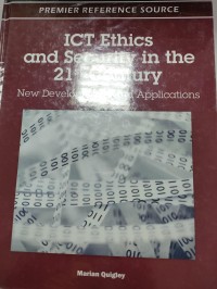 Image of ICT Ethics And Security In The 21 Century : New Developments And Applications