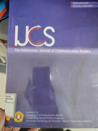 Image of IJCS : The Indonesian Journal of Communication Studies, vol. 2 no. 1 June 2009