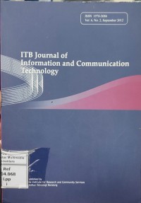 Image of ITB Journal of Information and Communication Technology Vol. 5 No. 3, December 2011
