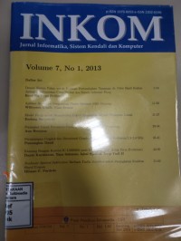 Image of Inkom, jurnal informatika, sistem kendali dan komputer, vol. 7, no. 1, 2013