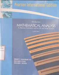 Image of Introductory Mathematical Analysis for Business, Economics, and the life and Social Science. Twelfth Edition
