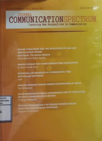 Image of Journal communication spectrum Vol.1 no.2. Agustus 2011-Januari 2012