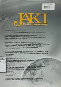 Image of Jurnal Akuntansi dan Keuangan Indonesia Vol. 8 No. 2, Desember 2011
