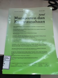 Image of Jurnal Manajemen dan Kewirausahaan Vol. 14 No. 1, Maret 2012