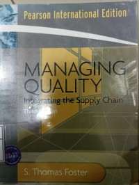 Image of Managing Quality: Integrating the Supply Chain. Third Edition