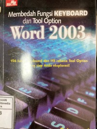 Image of Membedah fungsi keyboard dan tool option Word 2003