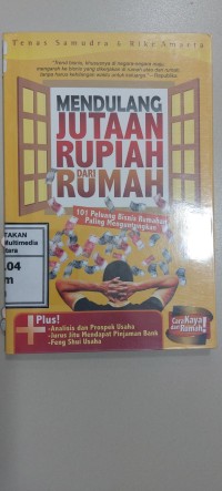 Image of Mendulang Jutaan Rupiah dari Rumah