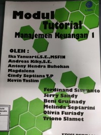 Image of Modul tutorial manajemen keuangan 1 edisi 1