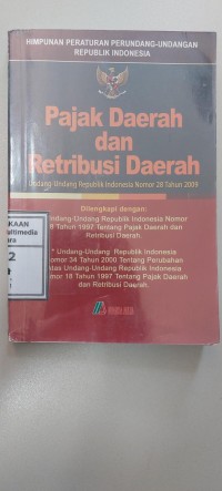Image of Pajak Daerah dan Retribusi Daerah :UU RI NO 28 TAHUN 2009