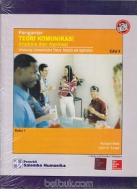 Image of Pengantar Teori Komunikasi Analisis dan Aplikasi Jilid 1. Edisi Ketiga