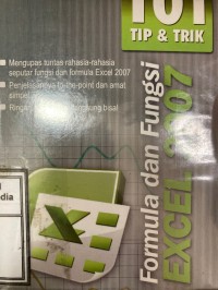 Image of 101 Tip&Trik Formula dan Fungsi Excel 2007