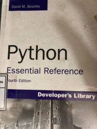 Image of Python : essential reference. Fourth edition