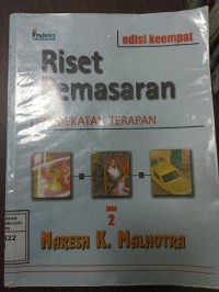 Image of Riset Pemasaran: Pendekatan Terapan Jilid 2. Edisi Keempat