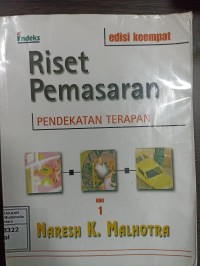 Image of Riset Pemasaran: pendekatan Terapan Jilid 1. Edisi Keempat