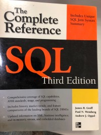 Image of SQL, the complete reference. Third Edition