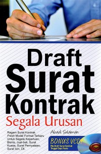Image of Draft surat kontrak segala urusan