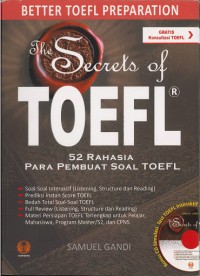 Image of The Screts of Toefl ; 52 Rahasia Para Pembuat Soal TOEFL